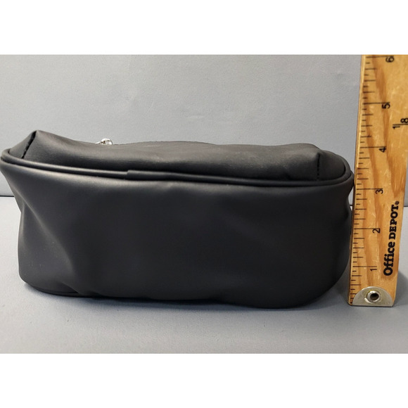 CXL by Christian Lacroix Backpack Womens Black Denim Marley PU Zip Logo Pockets - Picture 14 of 16